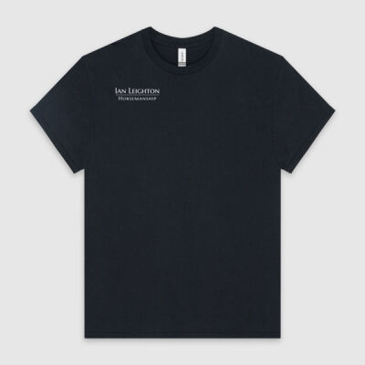 Ian Leighton Horsemanship Mens Tee Shirts With White Logo Thumbnail