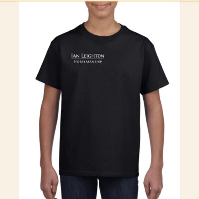 Ian Leighton Horsemanship Youth's Tee Shirts With White Logo Thumbnail